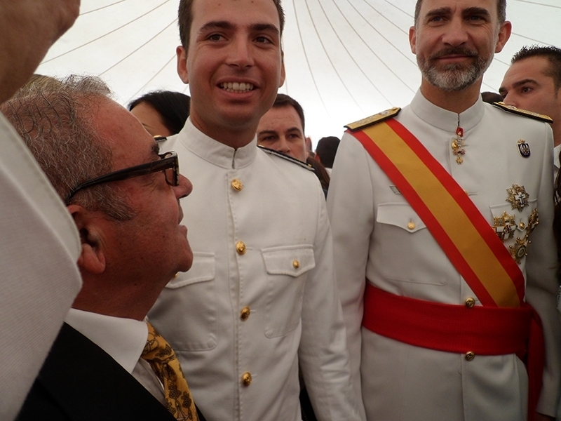 Joaquin Taboada junto a SM el Rey